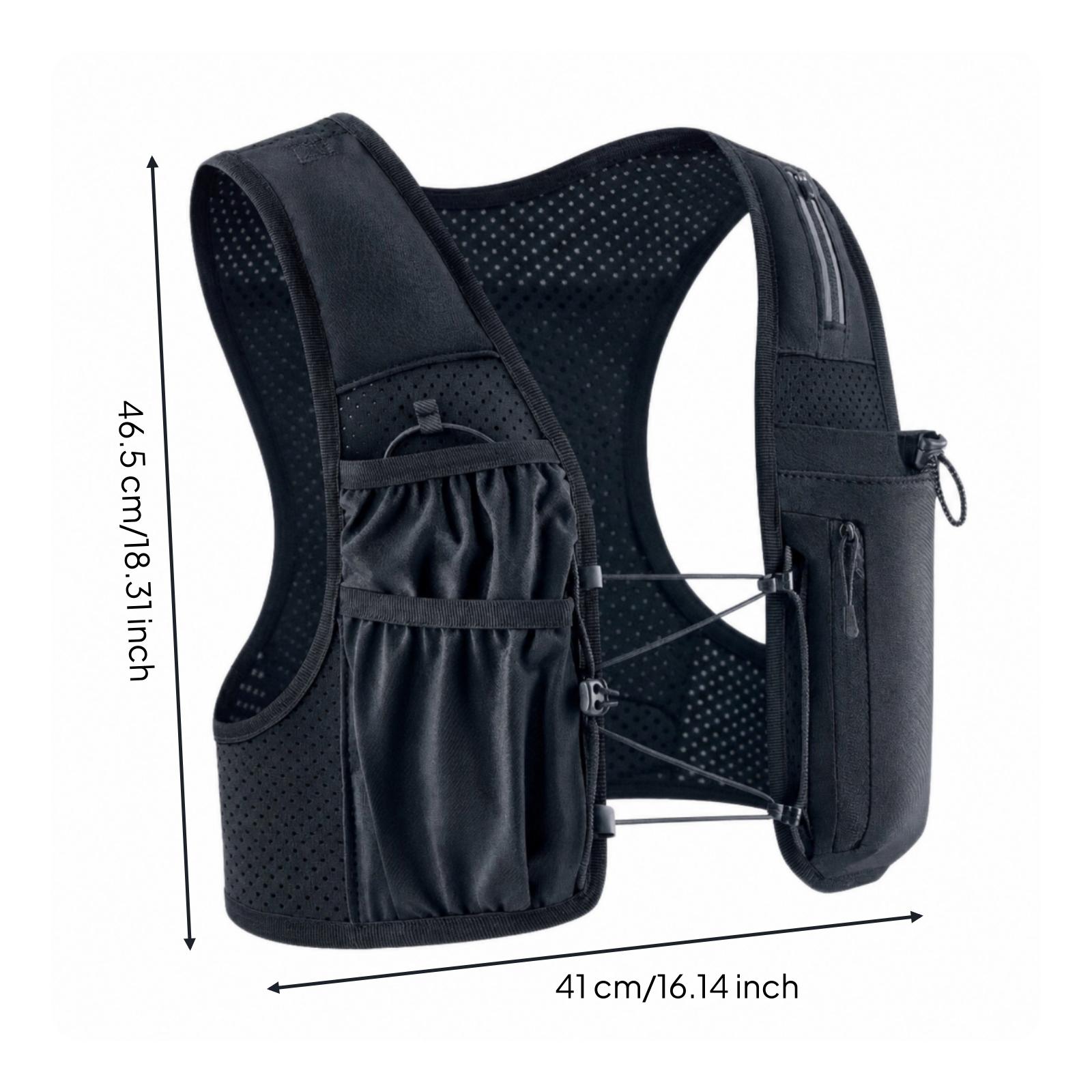 Reflective Running Gear Vest - Lightweight Reflective Hydration Vest for Running