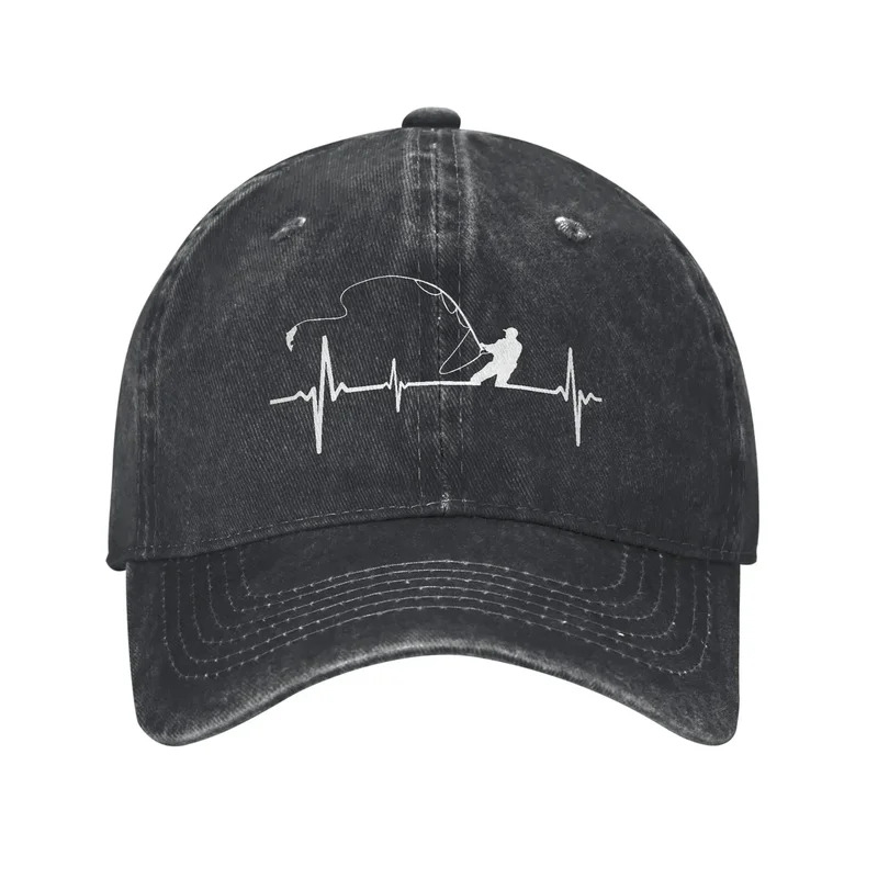 Fishing Heartbeat Baseball Cap - đánh giá và giá Running Gear Retro