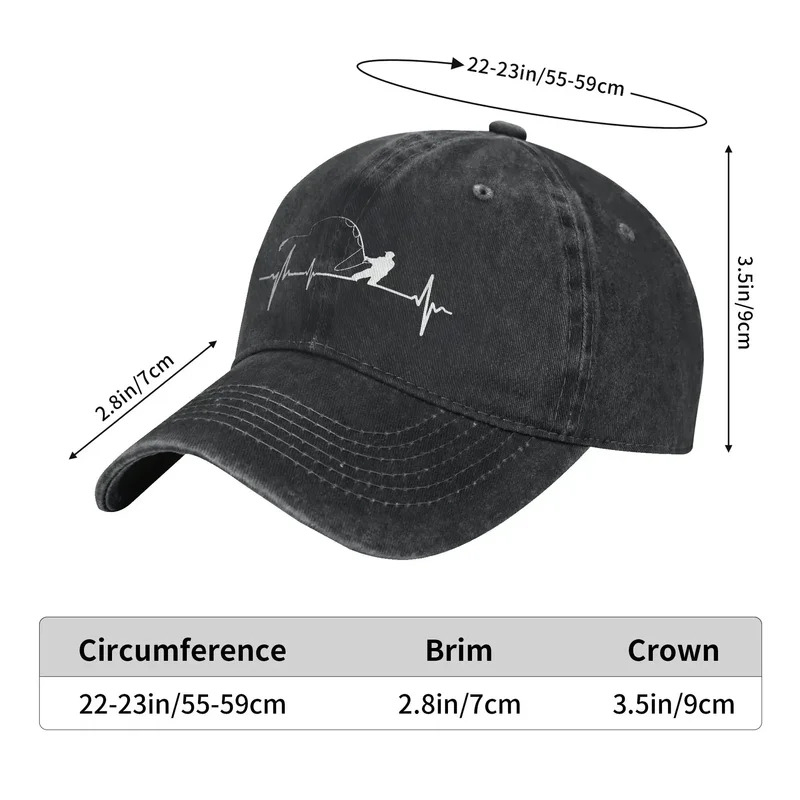 Fishing Heartbeat Baseball Cap - đánh giá và giá Running Gear Retro