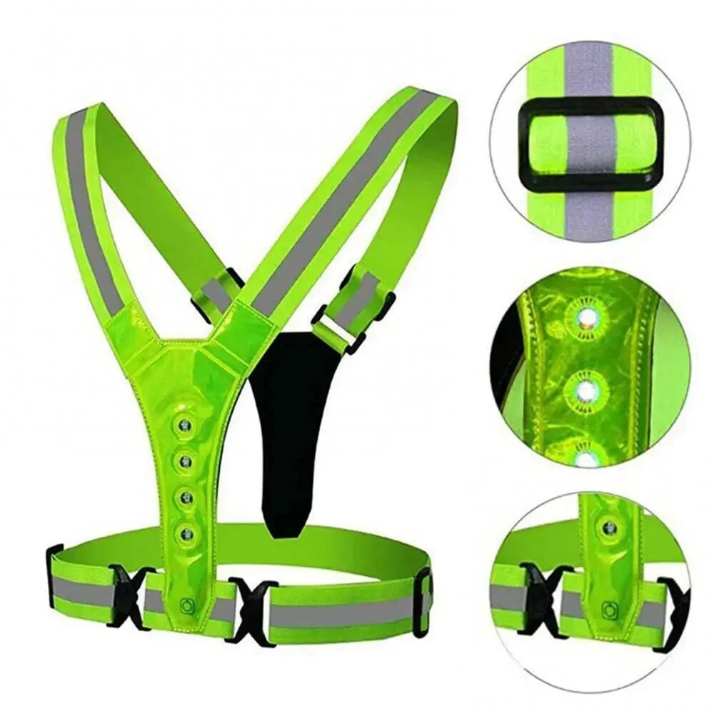 LED Running Vest Reflective Gl - đánh giá và giá Running Gear Reflective