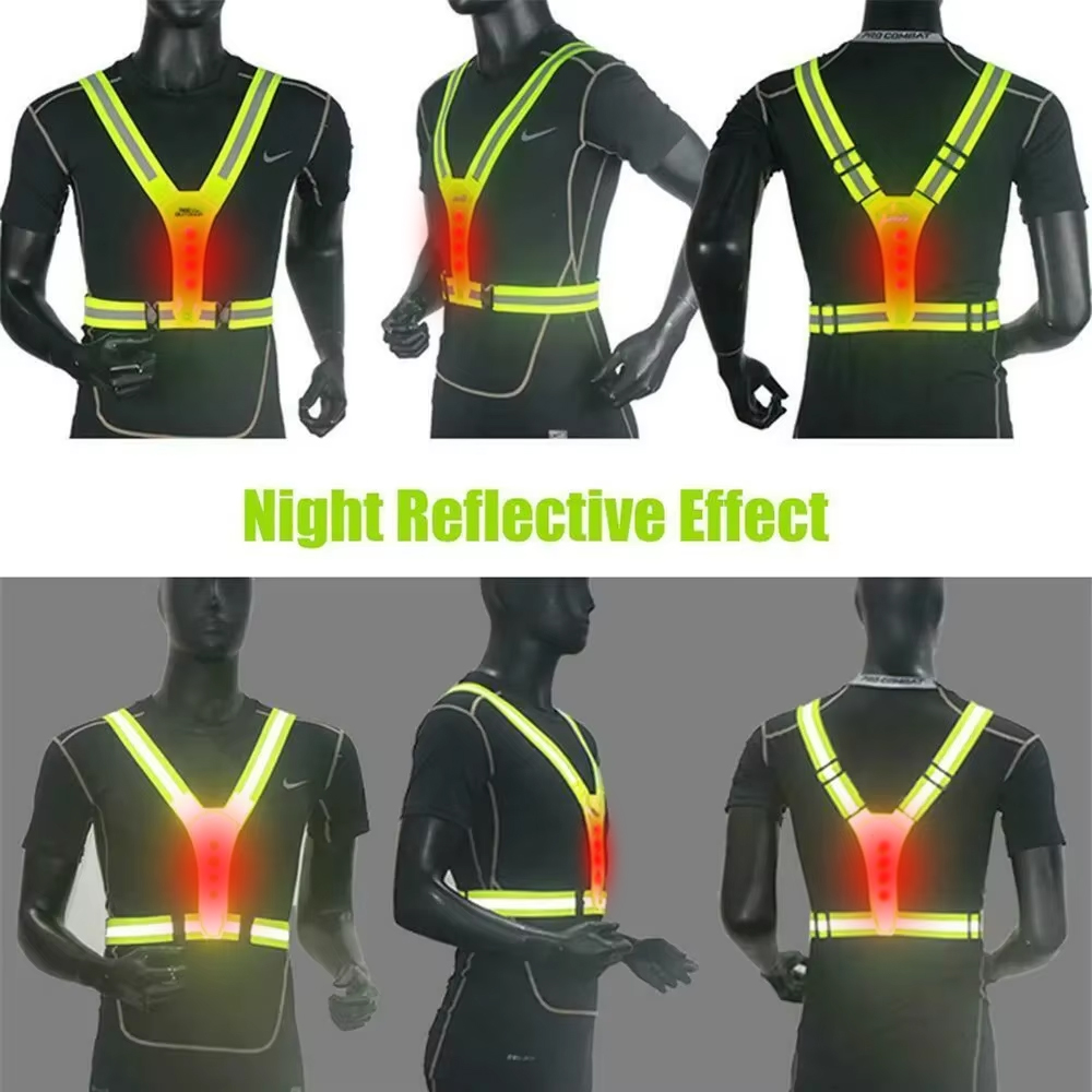 LED Running Vest Reflective Gl - đánh giá và giá Running Gear Reflective