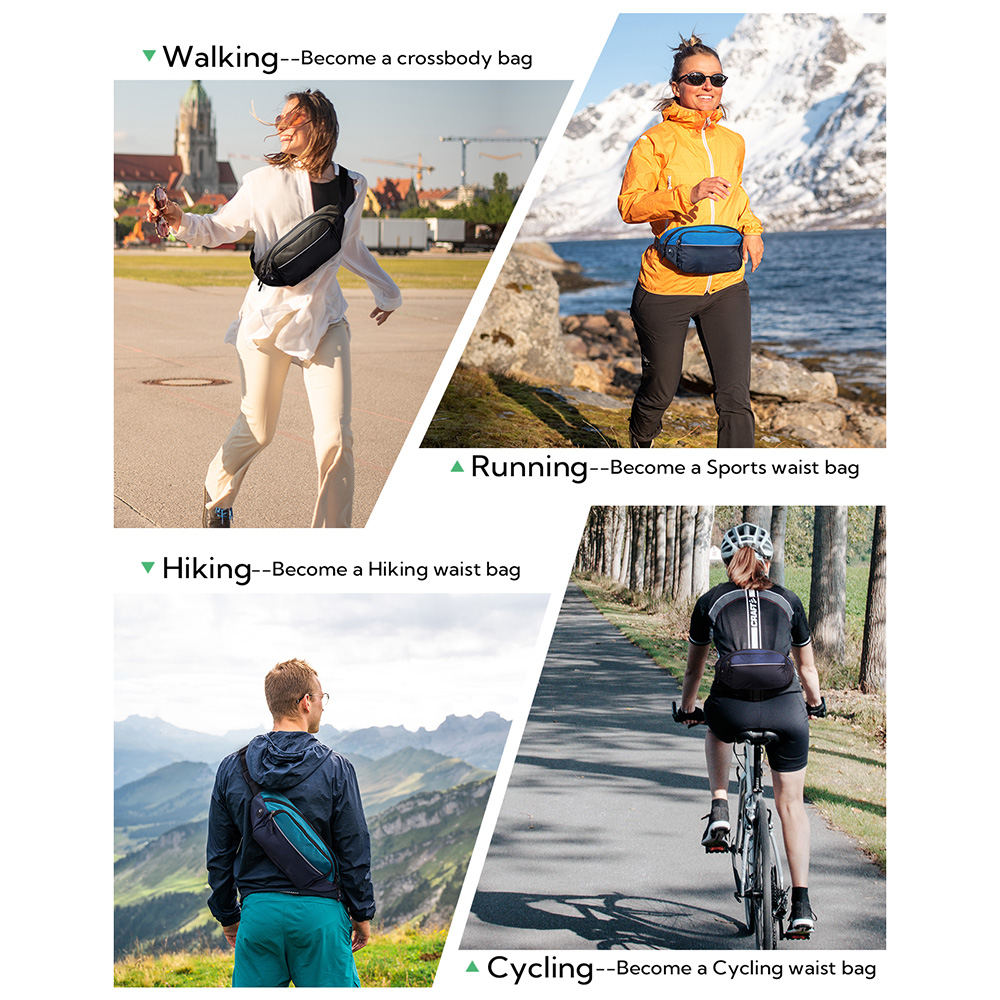 WATERFLY Fanny Pack Waist Bag  - đánh giá và giá Running Gear For
