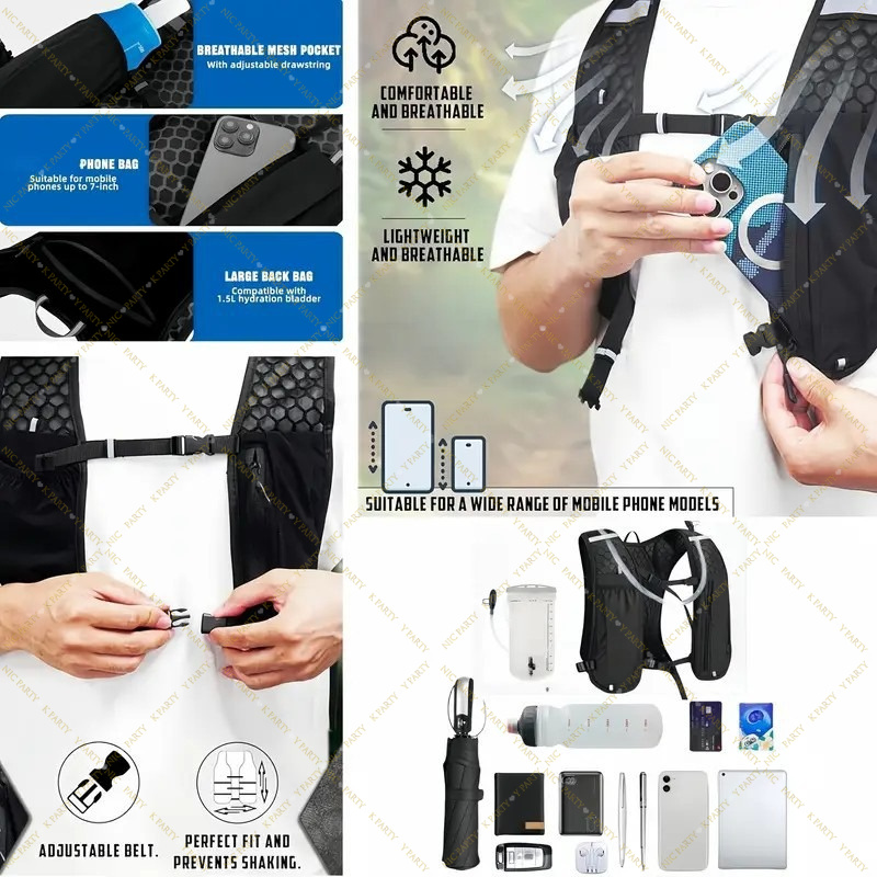 Marathon Trail Running Vest Li - đánh giá và giá Running Gear Reflective