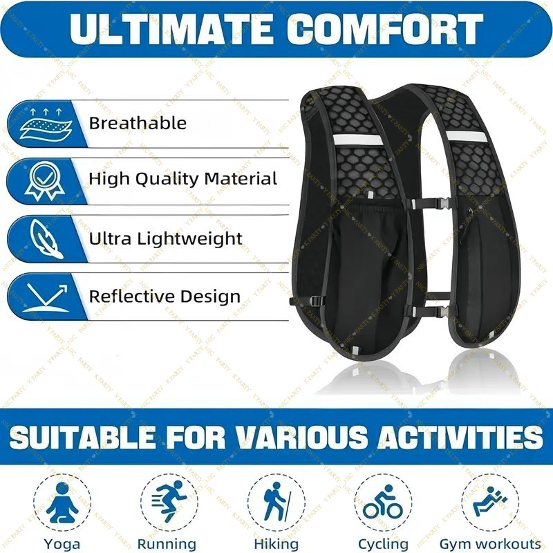 Marathon Trail Running Vest Li - đánh giá và giá Running Gear Reflective