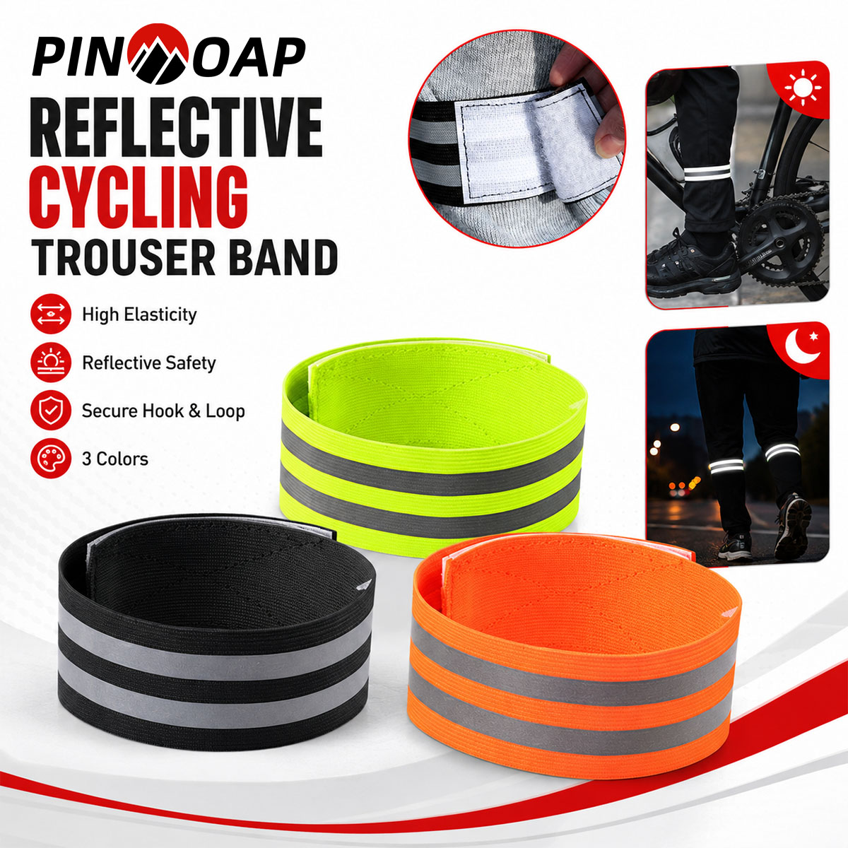 PINMOAP 1/2PCS Bicycle Pants L - đánh giá và giá Running Gear Reflective